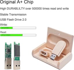 Externe USB schijf met houten behuizing en opslagcapaciteit tot 64 GB — thumbnail 5