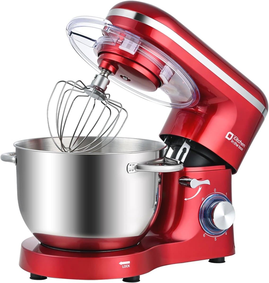 Keukenmachine met 6,2 L Capaciteit en 1400W Vermogen – Staande Mixer met Planetaire Mengtechniek — afbeelding 1