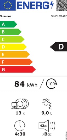 Siemens SN63HX14AE - iQ300 - Inbouwvaatwassers - 60 cm - Home Connect - Home Connect - infoLight — thumbnail 3