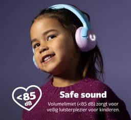 Fresh 'n Rebel Code Junior - Koptelefoon kind - Kinder koptelefoon - Draadloos (Bluetooth) & Bedraad – Inclusief Aux kabel (1m) - Groovy Galaxy — thumbnail 4