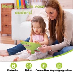 C Idea KinderTablet 10 Inch - KinderTablet - Groen - Android 15.0 - 64GB - 4GB RAM - 10000 mAh Batterij - Quad Core Processor - Met Smart Watch - Met Touchscreen Pen - Met Leuke Accessoires — thumbnail 2