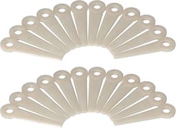 24Pcs Polycut Poly Cut Blade Vervanging voor Trimmer - 4111-007-1001 - Vervang Edger Gat - Plastic Snijbladen - Grasmaaier Kop — thumbnail 4