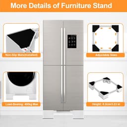 Wasmachine Verhoger - Ombouw - Kast - Wit — thumbnail 2