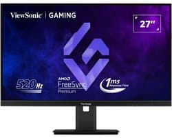 Viewsonic Gaming Monitor 27 Xg2737 Voor Laptop Pc Ips Fhd 520Hz 2Xhdmi Dp Hub