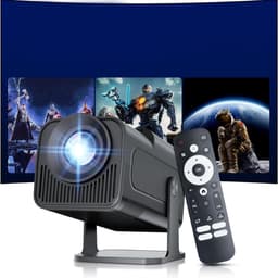 Mini Beamer - Film Projector met Bluetooth - Draagbare Beamer - 4K Kwaliteit - Zwart — thumbnail 1