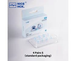 NICEHCK C04 - Vloeibare Silicone Oortjes - Ruisonderdrukkend - Uitgebreid Geluidsveld - IEMS Accessoire - Voor Audioliefhebbers - Model C04