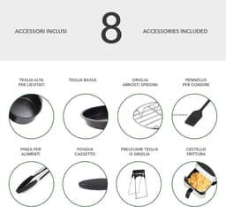 4 Liter Heteluchtfriteuse met 8 Accessoires en 7 Vooraf Ingestelde Programma's — thumbnail 6