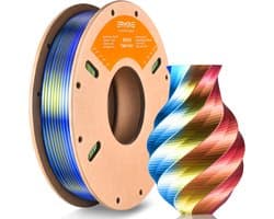 Tricolor Zijde PLA 3D Printer Filament - 1.75mm, 250g