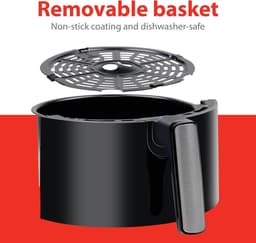 Heteluchtfriteuse 3.5 Liter - Airfryer met Timer en Digitaal Display - Voor 3-5 Personen — thumbnail 6