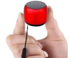 Mini Bluetooth Speaker met Deep Bass – Aluminium Behuizing – Sensor TWS Pairing – TF-kaart – Compact & Draagbaar Rood