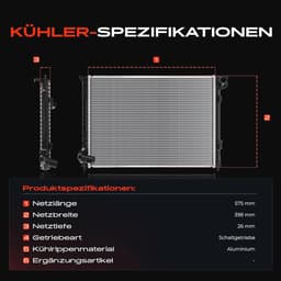 Waterkoeler voor Mini R50 R53 2001-2006 en R52 2004-2007 – Compatibele vervanging — thumbnail 5