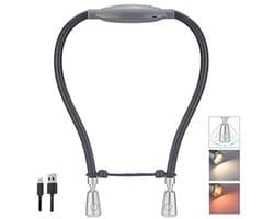 Flexibele LED Leeslamp voor Bed met Dimmer en Oplaadbare Accu