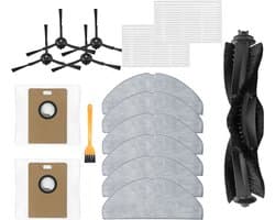 16stuks vervangende accessoires - geschikt voor Tapo RV30 Max - RV30 Max Plus - RV20 Max - RV20 Max Plus robotstofzuiger
