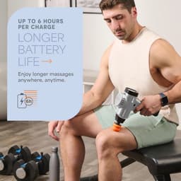 Massagepistool met 8 massagehoofden en 5 snelheidsinstellingen voor diepe weefselmassage — thumbnail 2