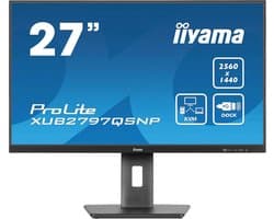 27 inch WQHD IPS Monitor met USB-C Dock en KVM-switch