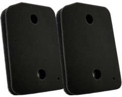 Fixem pluizenfilter, geschikt voor Miele T1 - 9164760, 9164761, 12551630 wasdrogers, condensor sokkelfilter met 2 gaten, 2 stuks 220 x 133 x 30 mm - 2 stuks