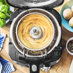 Mini Heteluchtfriteuse met Roterende Mand - Vetarm Frituren 2000W en Timer — thumbnail 2
