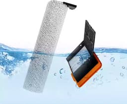 6 STUKS HEPA filter - geschikt voor UWANT D100 - D100 PLUS - D100 PRO - V8 & V10 - D5 - D5 PRO - A60 - A100 - A558 - voor robotstofzuiger - 62*57*29mm - met reinigingsborstel — thumbnail 5