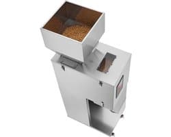 Automatische vulmachine voor deeltjes, 20–3000 g (0,044–6,6 lbs), roestvrijstalen weegvuller met voetpedaal voor bonen, zaden, granen, thee