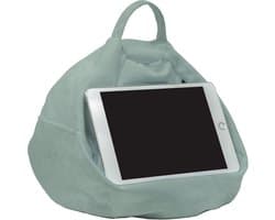 Zacht Velours Kussen voor Tablet, E-reader, Smartphone en Boek met Accessoirevak - Gemaakt in VK