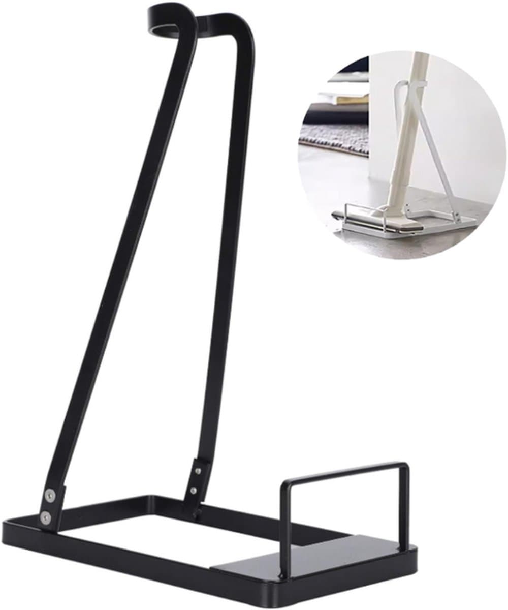Stofzuigerstandaard - Universele standaard - stofzuiger standaard - Vloerstandaard - Compatibel met Dyson stofzuigers - Metaal - Zwart — afbeelding 1
