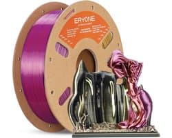 Zijde Veld 3D Printer Filament PLA 1.75mm - Quadruple Kleur (Zwart, Rood, Paars, Goud) - 1kg