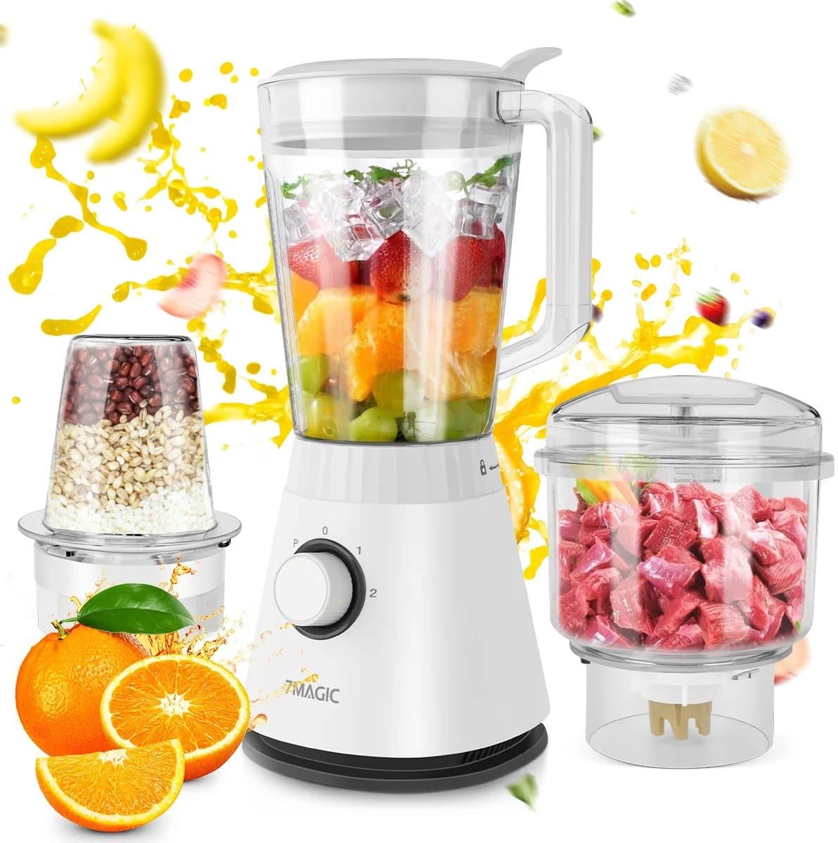 Vedder House - Keukenmachine - 3 functies - Blender - Hakmolen - Versnipperaar - Foodprocessor — afbeelding 1