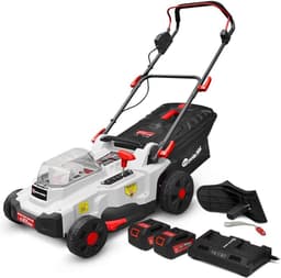 Draadloze Grasmaaier 40V (2x20V) Inclusief 2 Accu's & Oplader - 37cm Maaibreedte — thumbnail 1