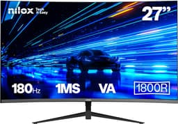 Nilox NXM27FHD18001 computer monitor 68,6 cm (27") 1920 x 1080 Pixels Full HD LED Zwart — thumbnail 1
