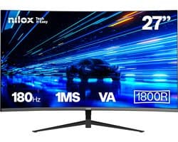 Nilox NXM27FHD18001 computer monitor 68,6 cm (27") 1920 x 1080 Pixels Full HD LED Zwart