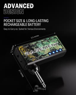 Draagbare Hoofdtelefoonversterker voor Basgitaar USB Oplaadbaar Mini Oefenversterker — thumbnail 5