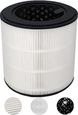 Geschikt voor de FY0293/30 vervangingsfiltercartridge, compatibel met Philips 800-serie AC0830/10, AC0820/10, AC0820/30, AC0819/10 luchtreinigers, 3-in-1 HEPA- en actieve koolfiltercartridge AC0830. — thumbnail 2