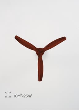 Zwarte Plafondventilator met Donkerhouten Vleugels, 132 cm, 6 Snelheden, Stil, Timer en Afstandsbediening — thumbnail 2