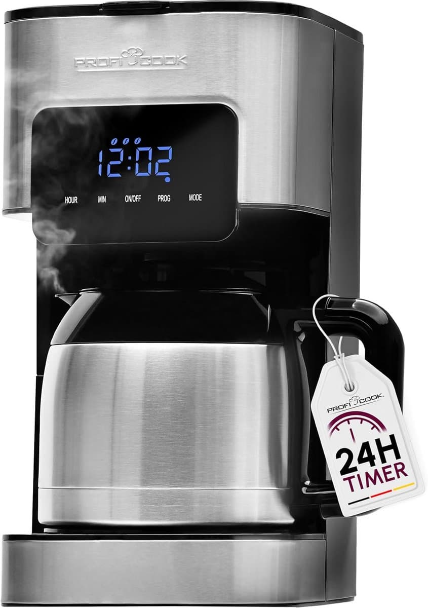Koffiezetapparaat 8-10 Kopjes met Timer en Sensor Touch Bediening — afbeelding 1