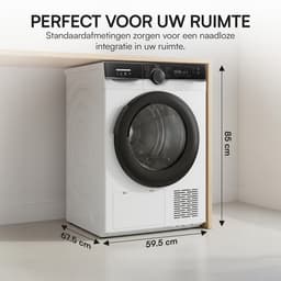 Heinner Warmtepompdroger - 8 KG - 14 Programma's - Antikreukfunctie - LED display - Trommelverlichting - Wit — thumbnail 9