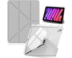 Transparante Beschermhoes voor iPad Mini 8.3 inch (6e en 7e Generatie) met Penhouder en Auto Wekker/Slaap Functie