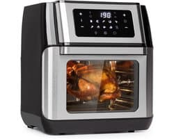 AMA® Mini Airfryer - Heteluchtfriteuse - Friteuse - 3D Verwarmingssysteem - Zwart/Grijs