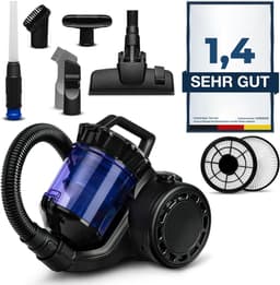 RVV® Steelstofzuiger met snoer - Steelstofzuiger - Stofzuiger - Zwart - 112cm x 25cm x 58cm — thumbnail 1