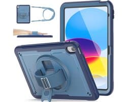 Lichtgewicht Beschermhoes voor iPad 10/11 inch met Schermbeschermer en 360 Graden Stand