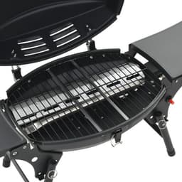 vidaXL Gasbarbecue met kookzone zwart — thumbnail 2