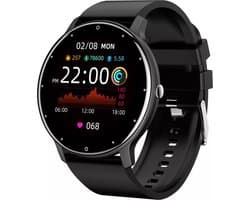 J&D supplies Stappenteller - Zwart - Activity Tracker - Hartslagmeter - Bloeddrukmeter - Smartwatch - Horloge - Heren - Dames