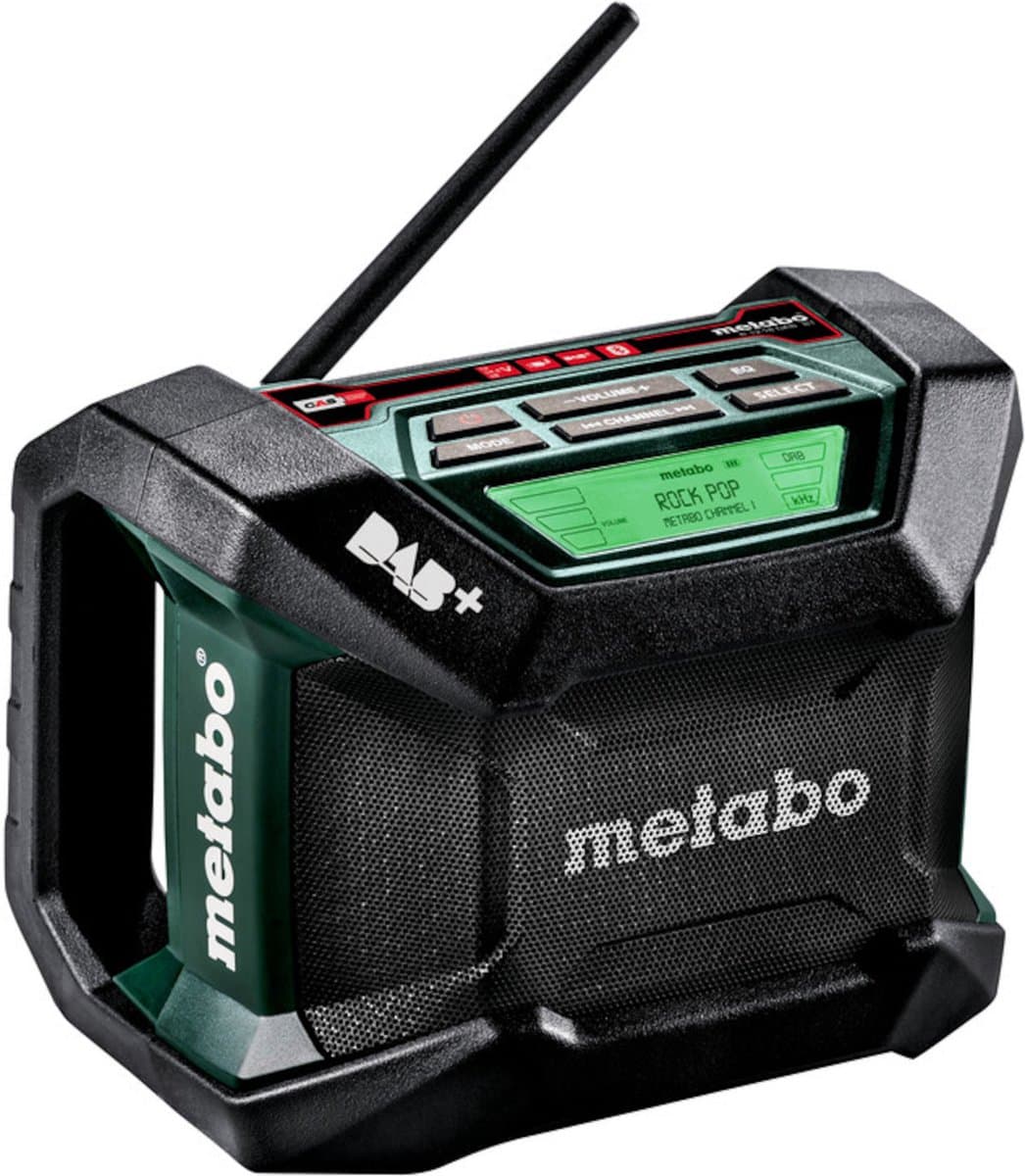Metabo R 12-18 DAB+ BT 12V / 18V Li-Ion Accu bouwradio met DAB+ en Bluetooth - werkt op netstroom & accu — afbeelding 1