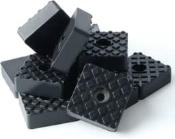 FSW-Products - 4 Stuks - Rubberen Voetjes - Onderzetters - Vierkant - Rubber Dopje - Meubelonderzetter - Meubelverhogers - Trillingsdemper - Anti Slip - 22x22x9 mm — thumbnail 4