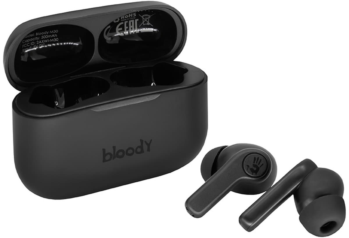 A4Tech Bloody M30 TWS - Koptelefoon - Draadloze hoofdtelefoon - Bluetooth v5.0 - zwart — afbeelding 1