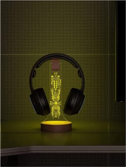 Oplichtende Hoofdtelefoon Stand - Gaming Headset Houten Houder - RGB Met 16 Kleur Lichten - Voor Bureau & Game Room Decor — thumbnail 2