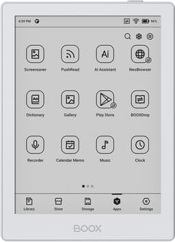 Boox Go 6 - 6" e-inkt e-reader - Wit - Android 11, Play Store — thumbnail 5