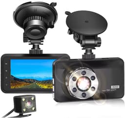 ApexArte® Dual Dashcam - Dashcam voor Auto - Dashcams - Zwart — thumbnail 1