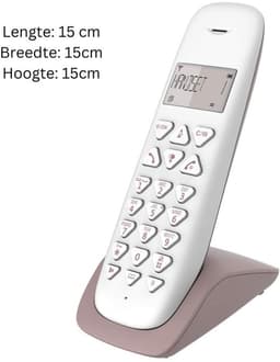 VELTRR® Huistelefoon - Senioren Telefoon Vaste Lijn - GSM - Wit — thumbnail 2