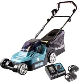 Makita DLM 382 RG2 accu grasmaaier 36 V ( 2x 18 V ) 38 cm 40 l + 2x accu 6.0 Ah + lader — thumbnail 3