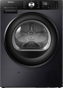 Hisense 3S Serie DH3S902BB3 - Zwarte Wasdroger met Energielabel C - Warmtepompdroger - 9kg - ConnectLife - Trommelverlichting - AutoDry - Quick Dry - Allergy Care — thumbnail 2